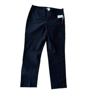 SC&CO Womens Plus 16W Black Pull On Straight Leg Dress Pants Career Trousers NEW